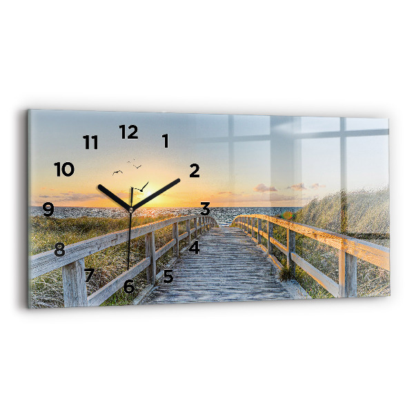 Horizontal wall clock Beach Holidays