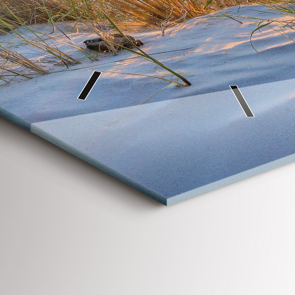 Horizontal wall clock Sunset over the sea