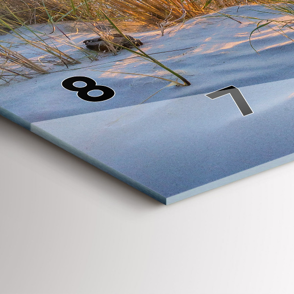 Horizontal wall clock Sunset over the sea