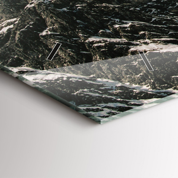 Horizontal wall clock Watzmann Mountains