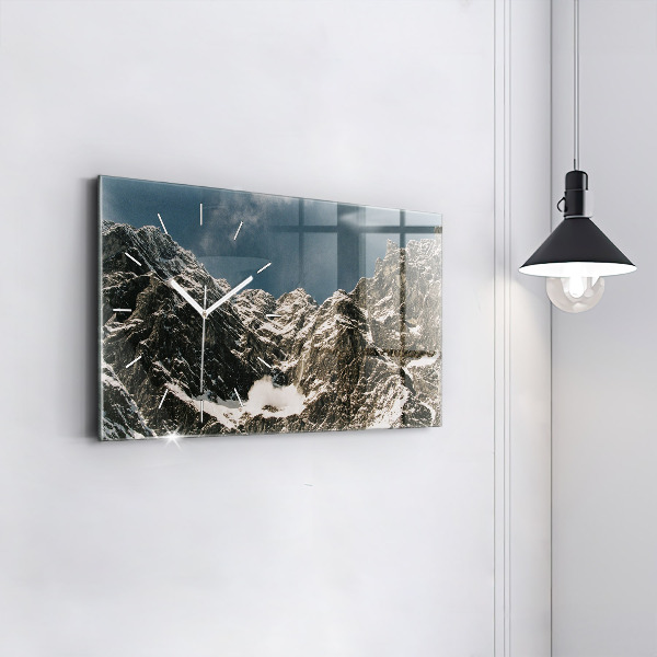 Horizontal wall clock Watzmann Mountains