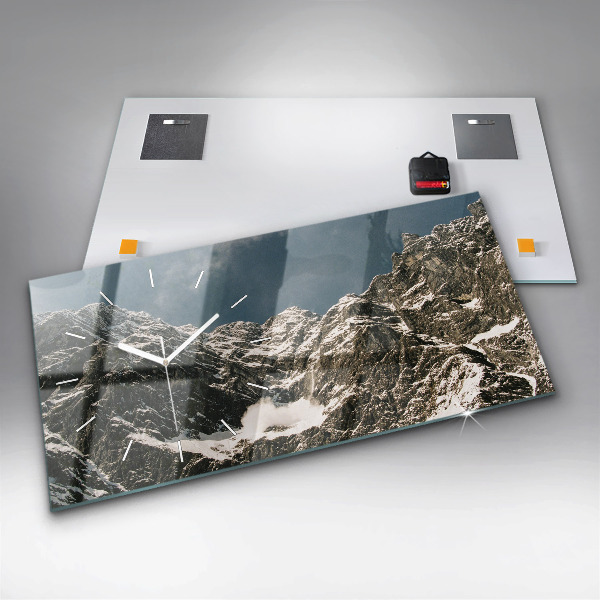 Horizontal wall clock Watzmann Mountains