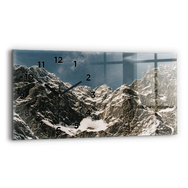 Horizontal wall clock Watzmann Mountains