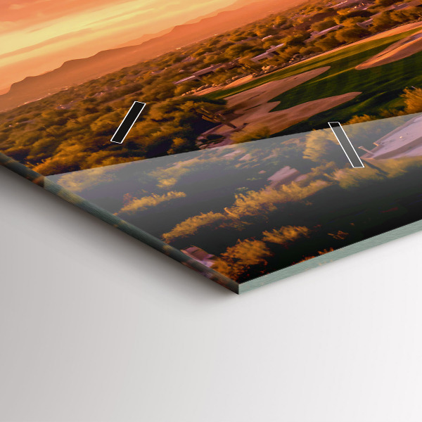 Horizontal wall clock North Scottsdale Sunset