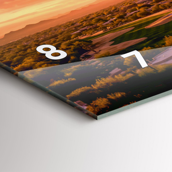 Horizontal wall clock North Scottsdale Sunset