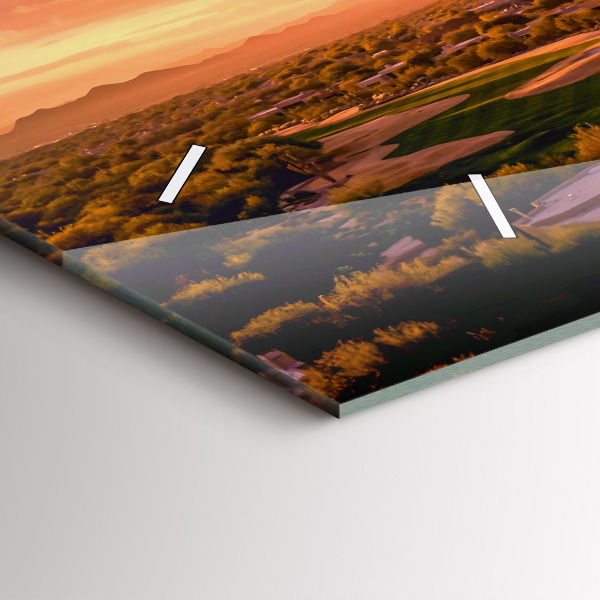 Horizontal wall clock North Scottsdale Sunset