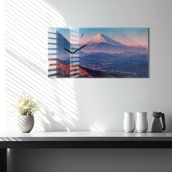 Horizontal wall clock Mountains in San Antonio USA