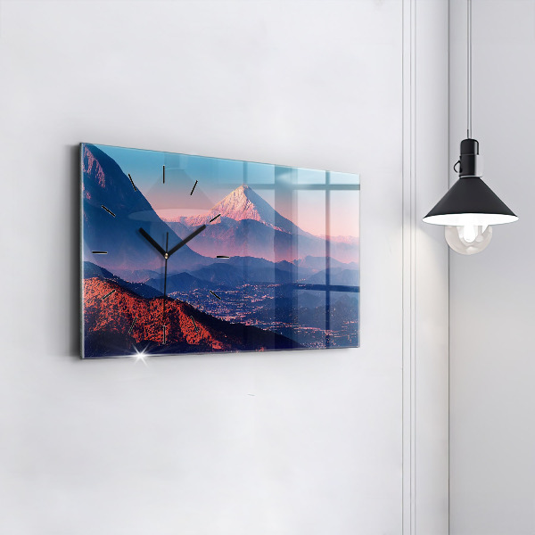 Horizontal wall clock Mountains in San Antonio USA