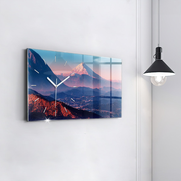 Horizontal wall clock Mountains in San Antonio USA