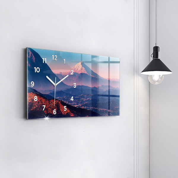 Horizontal wall clock Mountains in San Antonio USA