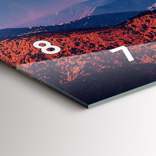 Horizontal wall clock Mountains in San Antonio USA