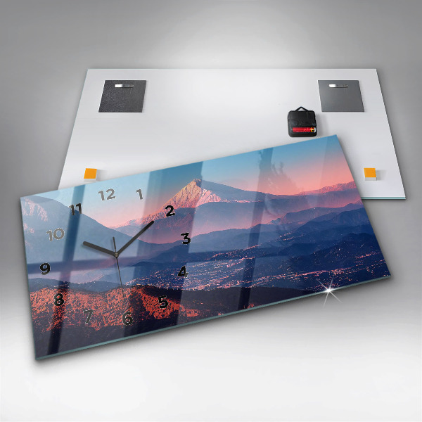 Horizontal wall clock Mountains in San Antonio USA