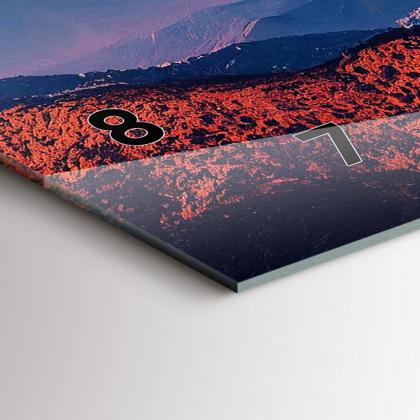 Horizontal wall clock Mountains in San Antonio USA