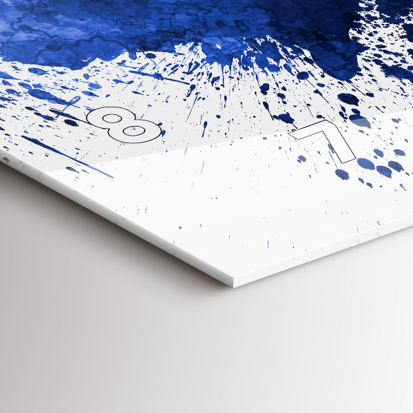 Horizontal wall clock San Antonio Watercolors