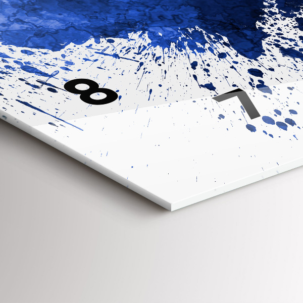 Horizontal wall clock San Antonio Watercolors