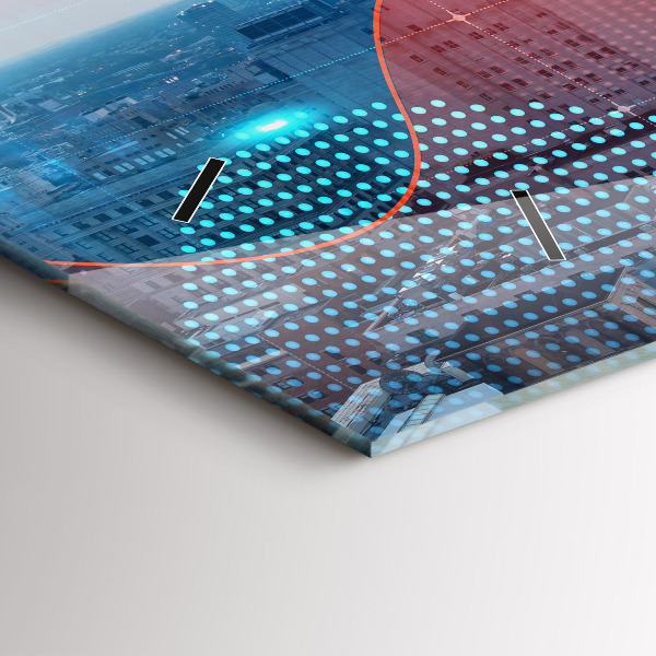 Horizontal wall clock Skyscrapers in Philadelphia