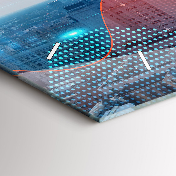 Horizontal wall clock Skyscrapers in Philadelphia