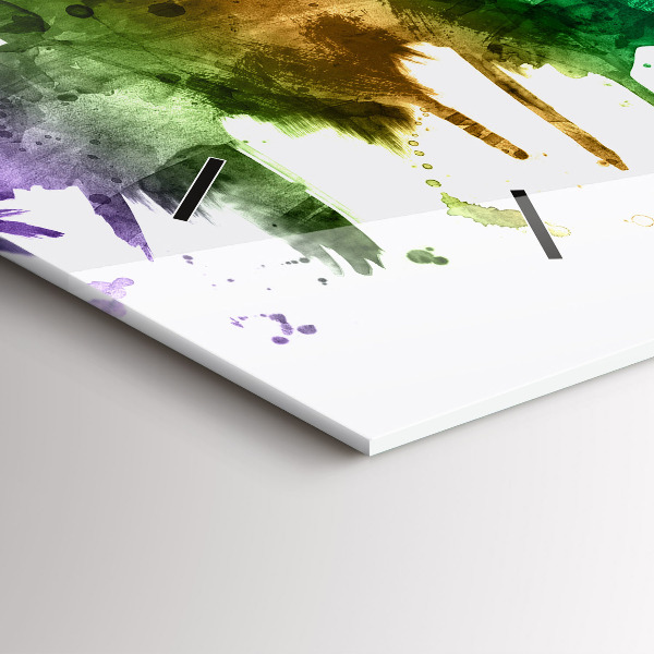 Horizontal wall clock Colorful Philadelphia