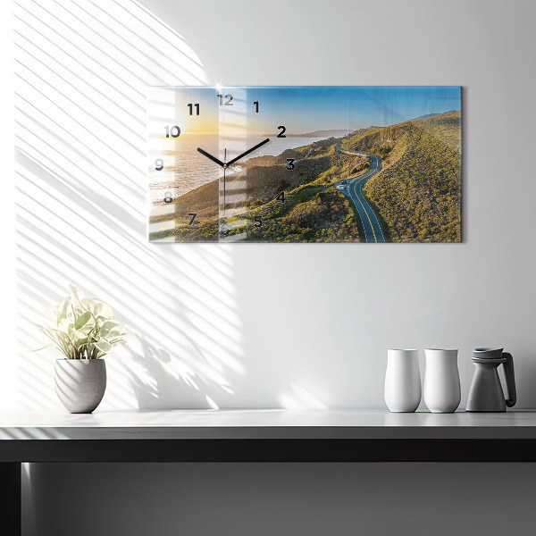 Horizontal wall clock The Road to San Francisco