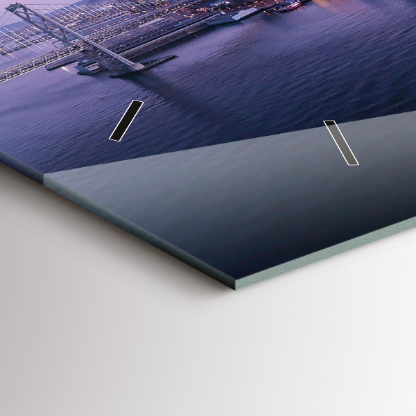 Horizontal wall clock View of San Francisco