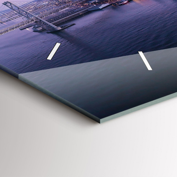 Horizontal wall clock View of San Francisco