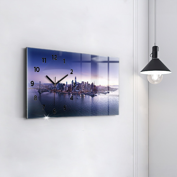 Horizontal wall clock View of San Francisco