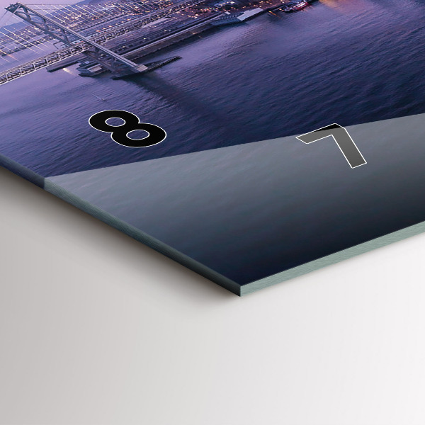 Horizontal wall clock View of San Francisco