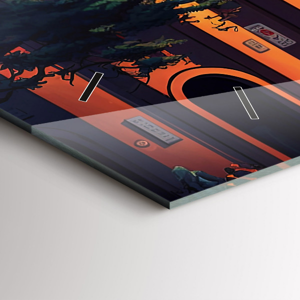 Horizontal wall clock San Francisco Bridge