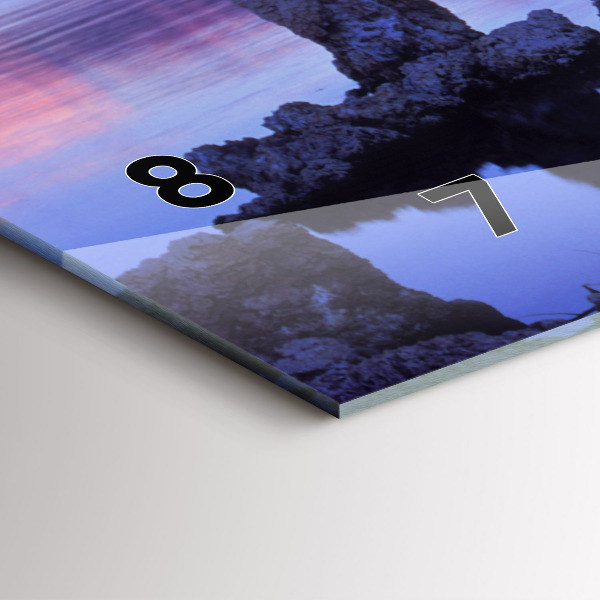 Horizontal wall clock Lake California