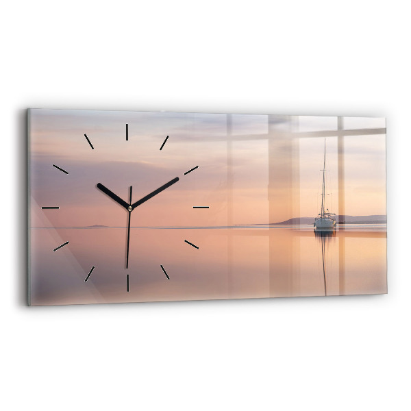 Horizontal wall clock Lake Balaton USA