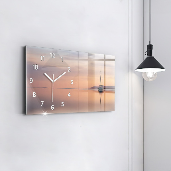Horizontal wall clock Lake Balaton USA