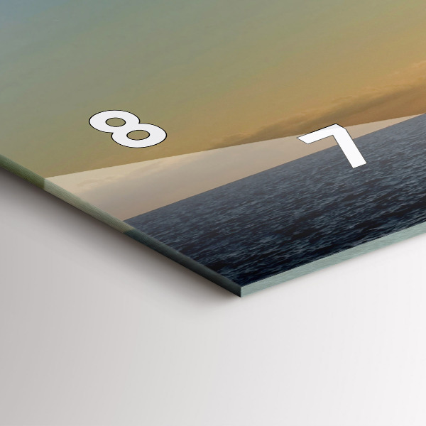 Horizontal wall clock Spanish Dance at Sea