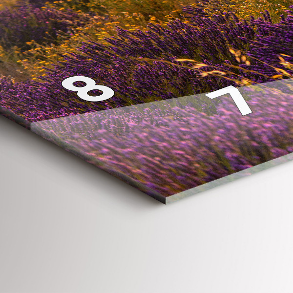 Horizontal wall clock Lavender meadow France