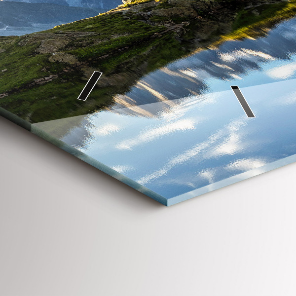 Horizontal wall clock Chamonix Valley, French Alps