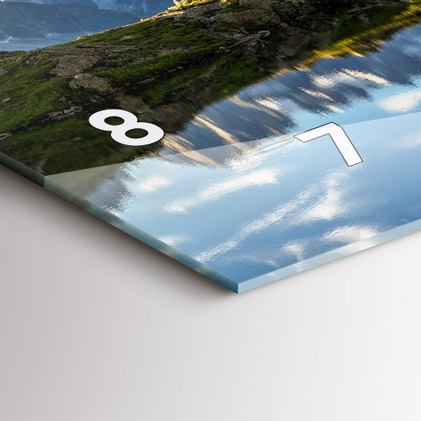 Horizontal wall clock Chamonix Valley, French Alps