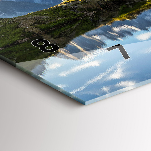 Horizontal wall clock Chamonix Valley, French Alps