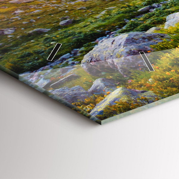 Horizontal wall clock Mont Blanc Glacier Chamonix