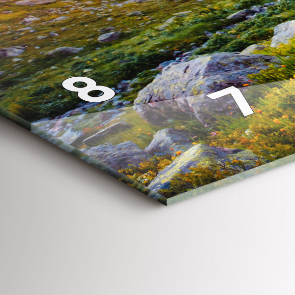 Horizontal wall clock Mont Blanc Glacier Chamonix