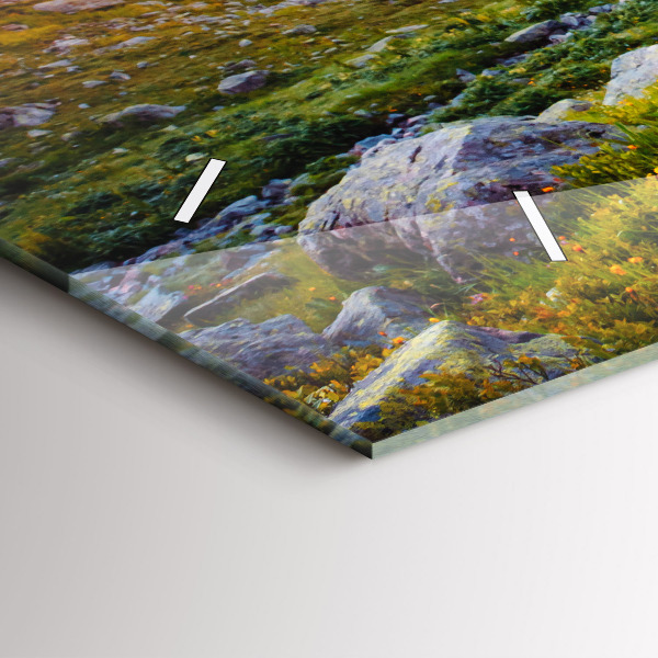 Horizontal wall clock Mont Blanc Glacier Chamonix