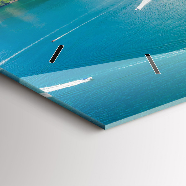 Horizontal wall clock Island in Thailand