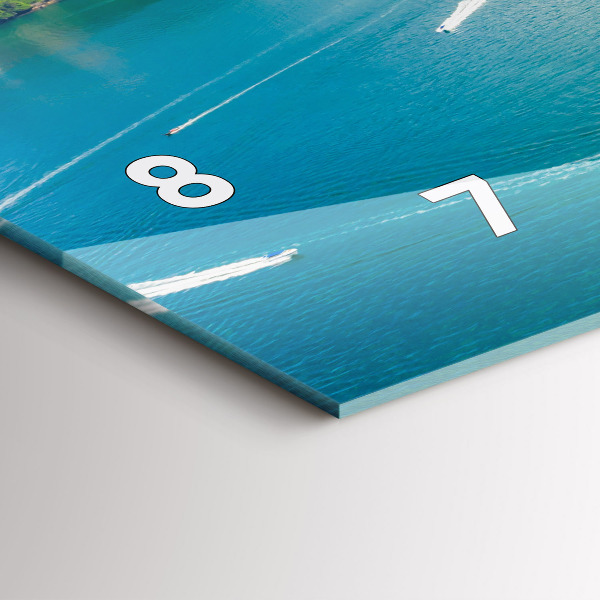 Horizontal wall clock Island in Thailand