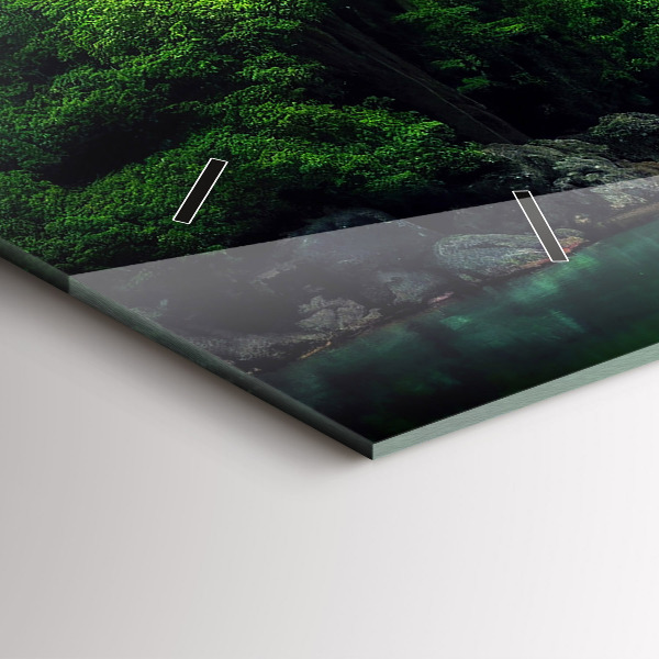 Horizontal wall clock Thailand's natural landscape