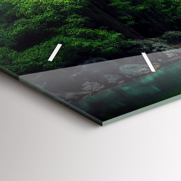 Horizontal wall clock Thailand's natural landscape