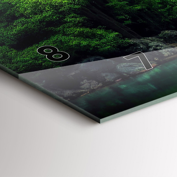 Horizontal wall clock Thailand's natural landscape