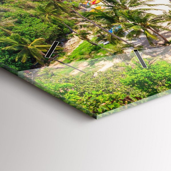 Horizontal wall clock National Park Thailand