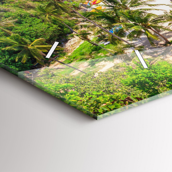 Horizontal wall clock National Park Thailand