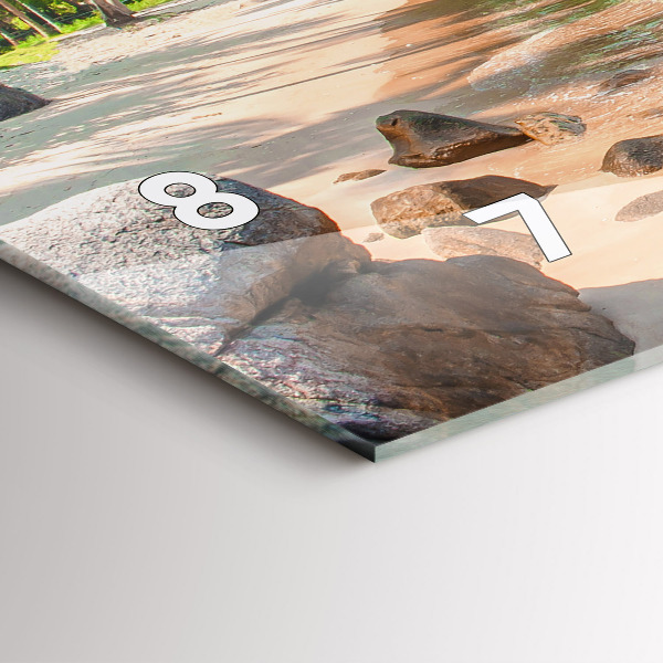 Horizontal wall clock Beautiful beach in Thailand