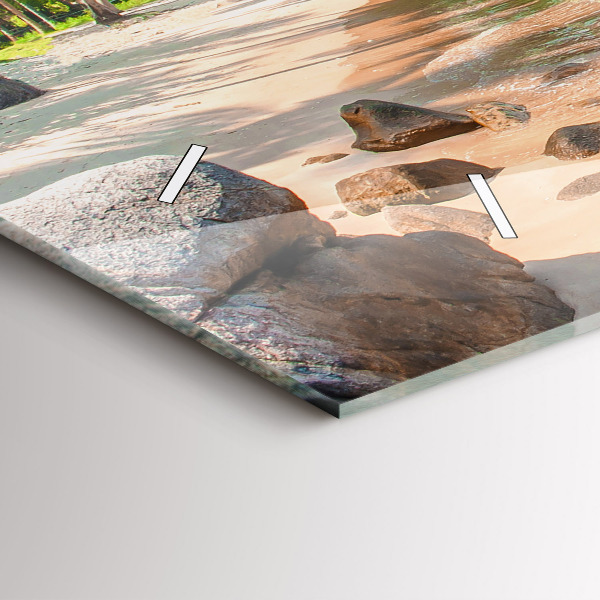 Horizontal wall clock Beautiful beach in Thailand