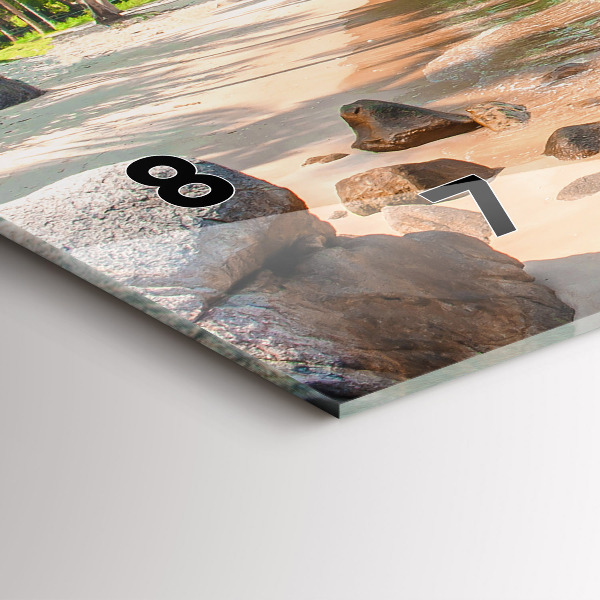 Horizontal wall clock Beautiful beach in Thailand