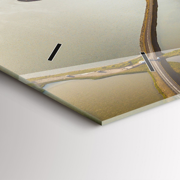 Horizontal wall clock Road in Iceland